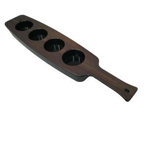 Libbey Tasting Flight Paddle Server Board Beer‎ Alcohol Melamine Matte Woodgrain